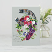  Victoriaans tijdperk Nieuwjaar Feestdagenkaart (Staand voorkant)