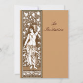 Victoriaans tijdperk oud decoratief paneel kaart (Voorkant)