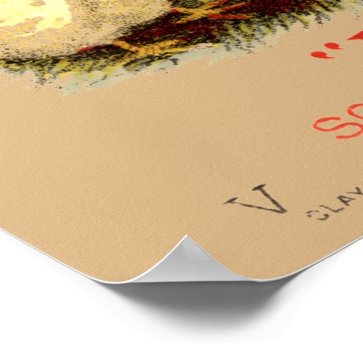 Victoriaans tijdperk puppy & Baby chicks zeep adve Poster (Hoek)