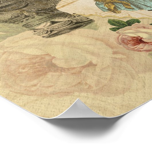 Victoriaans tijdperk romantisch ontwerp poster (Hoek)