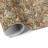  Victoriaans tijdperk speelgoedpatroon Cadeaupapier (Rol Hoek)