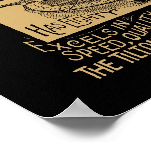  Victoriaans tijdperk Steampunk-schrijfmachine AD Poster (Hoek)