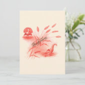 Victoriaans Tijdperk Turkije & Cornucopia Thanksgi Feestdagenkaart (Staand voorkant)