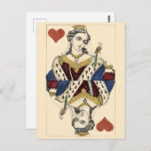  Victoriaans tijdperk van de hartenkoningin Briefkaart (Voorkant / Achterkant)