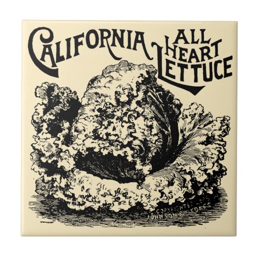  Victoriaans tijdperk van groenten en fruit Tegeltje (Voorkant)