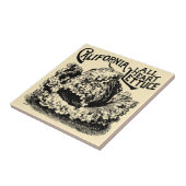  Victoriaans tijdperk van groenten en fruit Tegeltje (Zijkant)