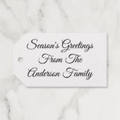  Victoriaans tijdperk van kerst Cadeaulabels (Achterkant (horizontaal))