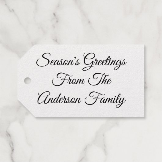  Victoriaans tijdperk van kerst Cadeaulabels (Achterkant (horizontaal))