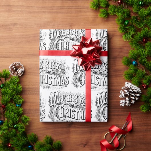  Victoriaans tijdperk van kerst Cadeaupapier (Feestdagen Geschenken)