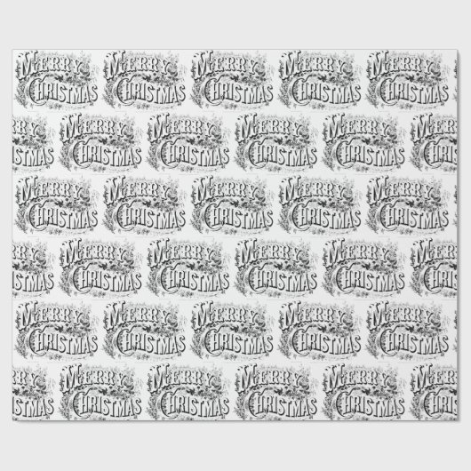  Victoriaans tijdperk van kerst Cadeaupapier (Vlak)