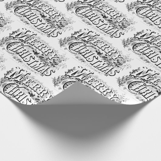  Victoriaans tijdperk van kerst Cadeaupapier (Hoek)