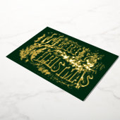  Victoriaans tijdperk van kerst Folie Feestdagenkaart (Gedraaid)