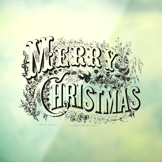  Victoriaans tijdperk van kerst Raamsticker (Vel 3)