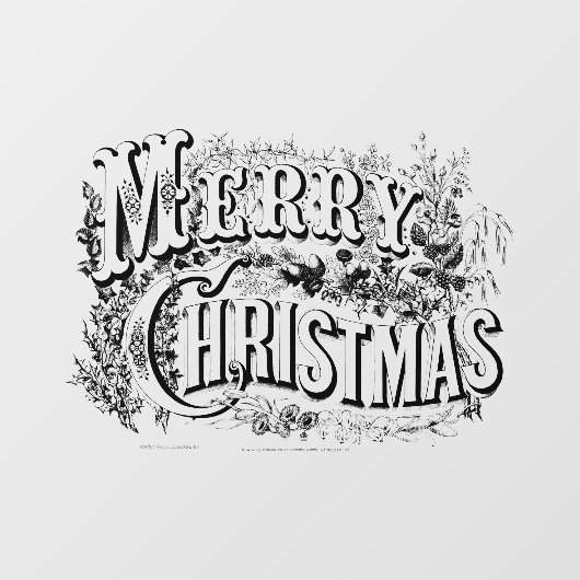  Victoriaans tijdperk van kerst Raamsticker (Vel)