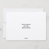 Victoriaans Tijdperk Vogel op Holly Berry Branch i Feestdagenkaart (Achterkant)