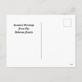 Victoriaans Tijdperk Vogels & Winterbessen in Snee Feestdagenkaart (Achterkant)