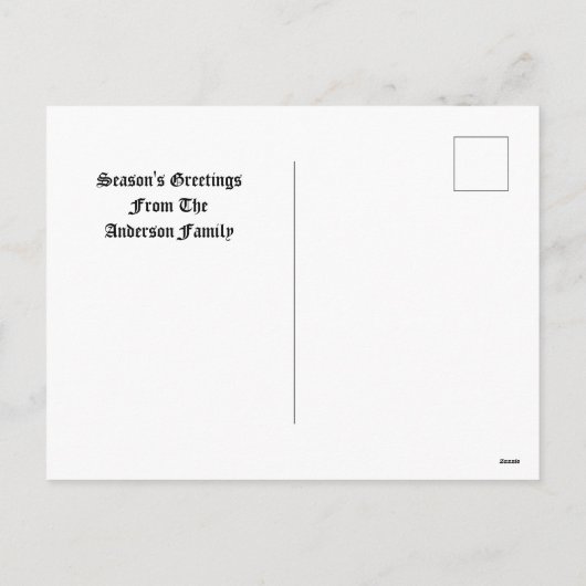 Victoriaans Tijdperk Vogels & Winterbessen in Snee Feestdagenkaart (Achterkant)