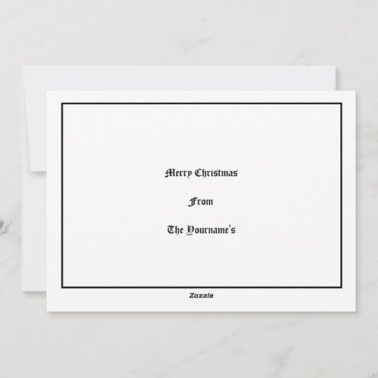 Victoriaans tijdperk winterlandschap Kerstmis Feestdagenkaart (Achterkant)