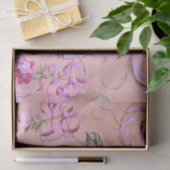 Victoriaans Toile Rococo Style Bloemen Roze Decoup Tissuepapier (Geschenk)