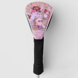 Victoriaans Toile Rococo Style Bloemen Roze Initia Golfheadcover