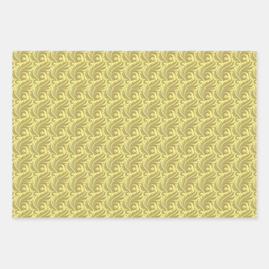 Victoriaans toon op het Tone  Acanthus Pattern Inpakpapier Vel (Voorkant 3)