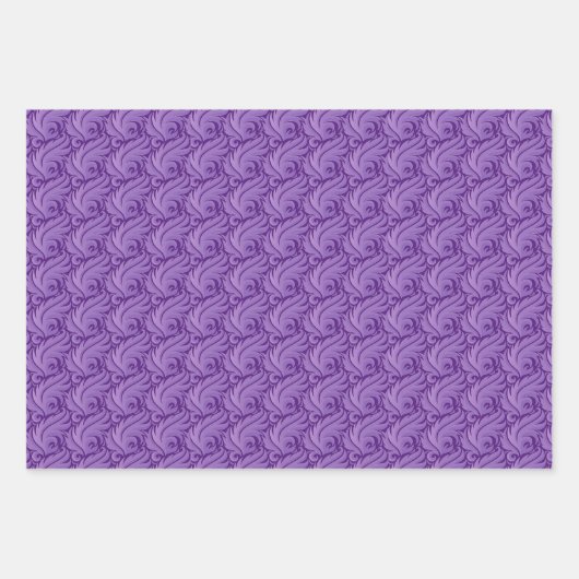 Victoriaans toon op het Tone  Acanthus Pattern Inpakpapier Vel (Voorkant)