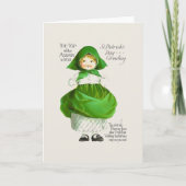 Victoriaans top van de ochtend St. Patrick's Day K Kaart (Voorkant)