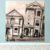 Victoriaans tragedie - San Francisco 1906 Canvas Afdruk (Insitu (Houten vloer))
