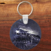 Victoriaans treinen van de magische-stoommotor sleutelhanger (Voorkant)