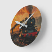 Victoriaans treinreis - Steampunk stoomtrein Ronde Klok (Hoek)