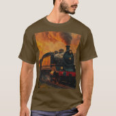 Victoriaans treinreizen - Steampunk Stoomtrein2 T-shirt (Voorkant)
