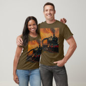 Victoriaans treinreizen - Steampunk Stoomtrein2 T-shirt (Unisex)