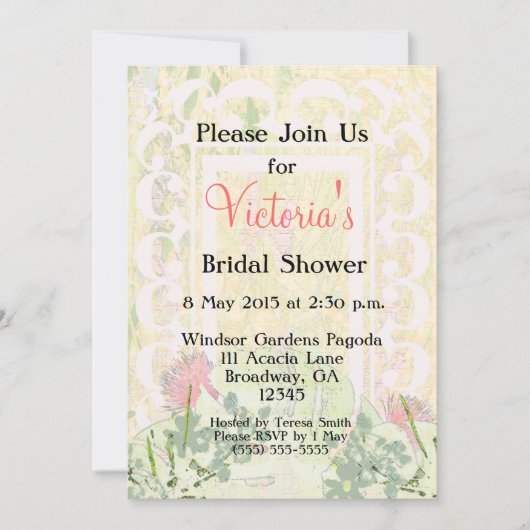  Victoriaans Tropische Bridal Partij - Kaart (Voorkant)