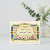 Victoriaans - Trouwen, Verloving, save the date Kaart (Staand voorkant)