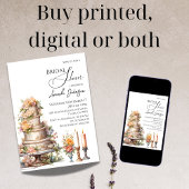 Victoriaans Trouwtaart Bloemen Vrijgezellenfeest Kaart