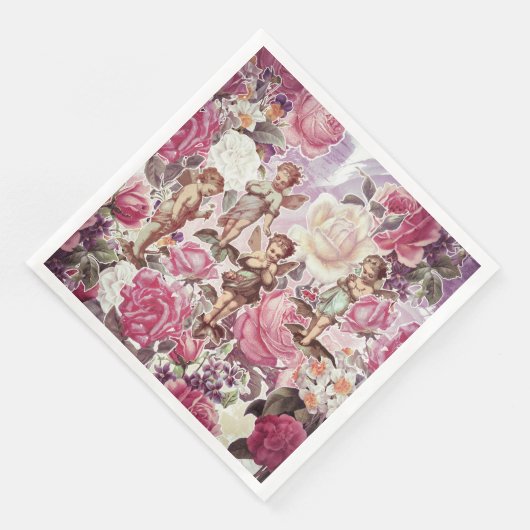 Victoriaans Tuin Diner Papieren servetten (Hoek)