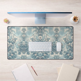 Victoriaans tuin in blauw |  bloemenbarok bureaumat