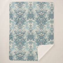 Victoriaans tuin in blauw |  bloemenbarok