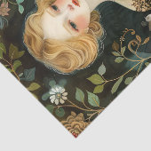 VICTORIAANS TUIN MEISJE DECOUPAGE TISSUE PAPIER (Detail)