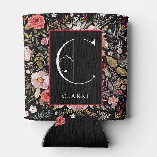 Victoriaans tuin, monogram C, gepersonaliseerd Blikjeskoeler (Achterkant)