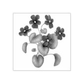 Victoriaans Tuin Violets Rubber Stamp Rubberstempel (Afrduk)