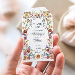 Victoriaans Tuinbloemen Wedding Party Favors Cadeaulabel<br><div class="desc">Onze waterverf bloemenvoorkeur tags beschikken over een prachtige en ingewikkelde bloemenkrans ontwerp dat is zeker om een statement te maken. De levendige kleuren van de bloemen worden perfect aangevuld door de ingetogen elegantie van de moderne typografie, waardoor een evenwichtig en harmonieus ontwerp ontstaat. Het waterverf-effect voegt een vleugje eigenzinnigheid en...</div>