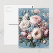 Victoriaans Tuinboeket Briefkaart (Voorkant / Achterkant)