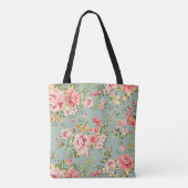  Victoriaans tuinbouwmonogram Naam Tote Bag (Achterkant)