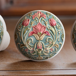 Victoriaans Tulip Charm Keramische Knob Pull Knop