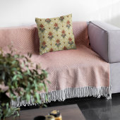 Victoriaans Tulp Foliage Floral Motif Woonkamer Kussen