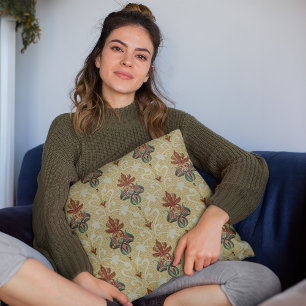 Victoriaans Tulp Foliage Floral Motif Woonkamer Kussen