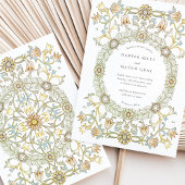 Victoriaans Tulpen William Morris Wedding Kaart