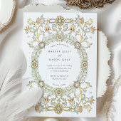 Victoriaans Tulpen William Morris Wedding Kaart