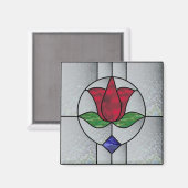 Victoriaans tulpenmagneet magneet (Voorkant / Achterkant)